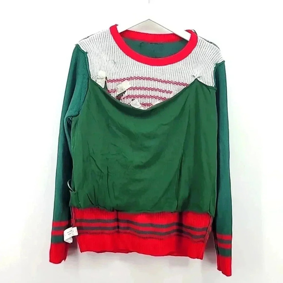 HAPPY HOLIDAYS CHRISTMAS SWEATER WITH LIGHTS - Picture 5 of 5